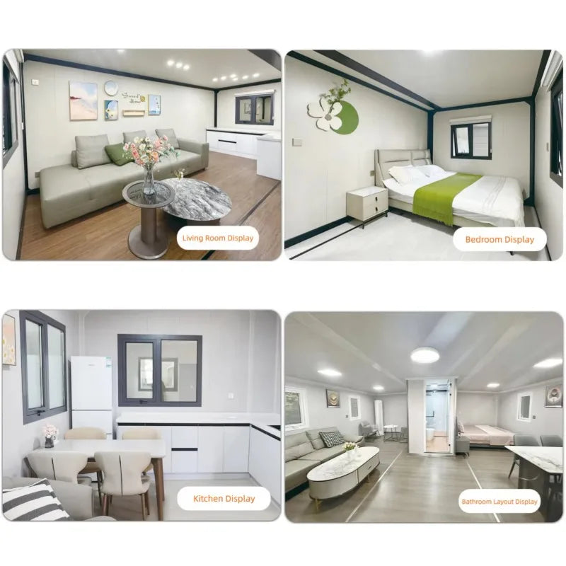 Prefab Tiny Homes 20ft 40ft Expandable Container House Customized Prefab House Garden Rooms Folding Room Sheds Warehouse Barn