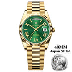 PAGANI DESIGN DD40 Luxury Rose Gold Automatic Watch Men Japan NH36A Mechanical Wristwatch Men Stainless steel Waterproof Watches