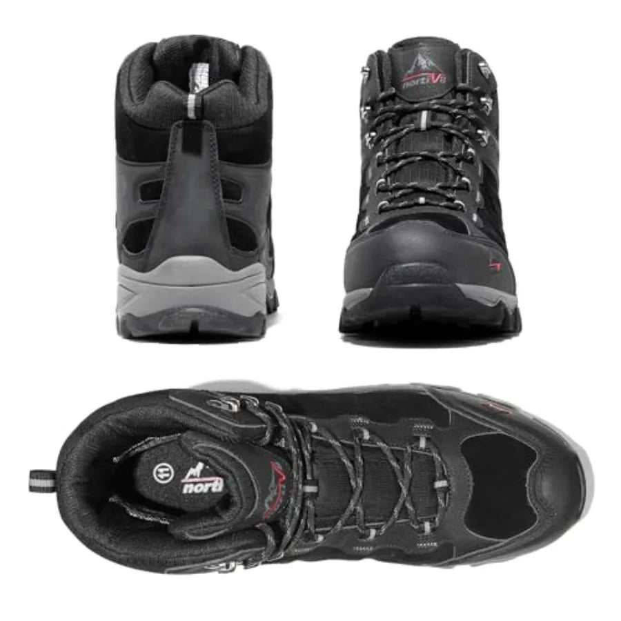 NORTIV 8 Men's Waterproof Hiking Boots Outdoor Mid Trekking Lightweight Mountaineering Shoes Paladin