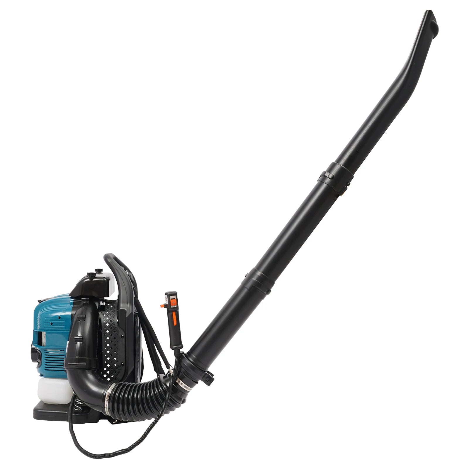 75.6CC Gasoline Leaf Blower 4 Stroke Cordless Petrol Backpack Leaf Air-cooled Blower for Yard Garden Lawn Care&Street Cleaning