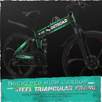 26 Full Suspension Mountain Bikes with Dual Disc Brakes, High Carbon Steel Frame, Suitable for Adults, Men, Women, and Teens - B