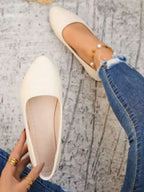 Womens Elegant Bow Flat Loafers, Spring Autumn Comfortable Casual Office Shoes