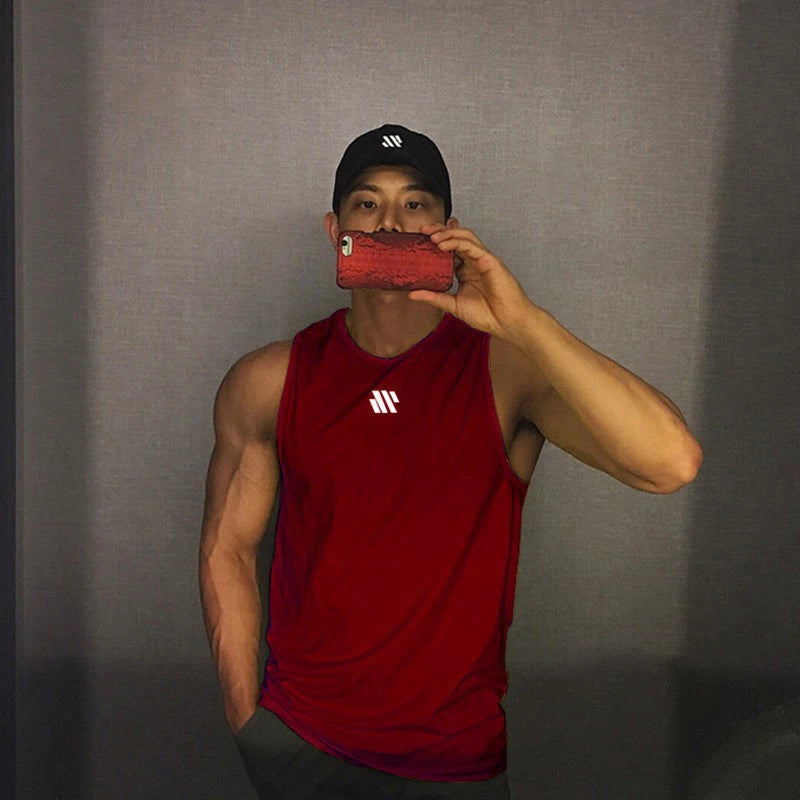 Gitf Men Bodybuilding Tank Tops Gym Workout Fitness Sleeveless Shirt Running Clothing Stringer Singlet Summer Casual Vest