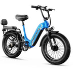 1000W Peak 20" Fat Tire Step-Thru Electric Bike 7-Speed City Commuter Ebike, 48V 20AH Removable Battery for Adults Cybervelo EK12