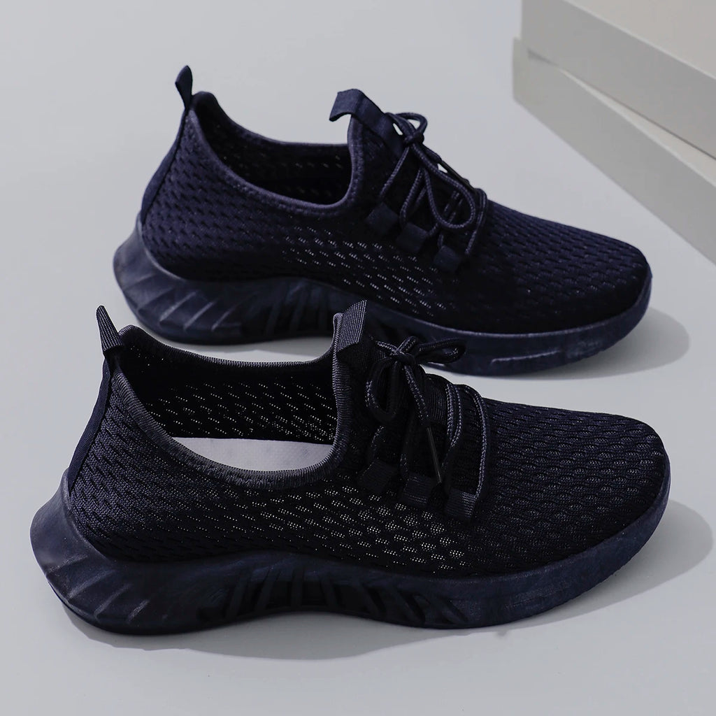 Women's Breathable Mesh Flat Shoes Casual Sports Sneakers Summer Walking Shoes Clearance Free Shipping
