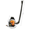 Gasoline-Powered Backpack Leaf Blower Air-Cooled System Ideal for Road Sweeping Leaf and Snow Removal Out of stock in Europe