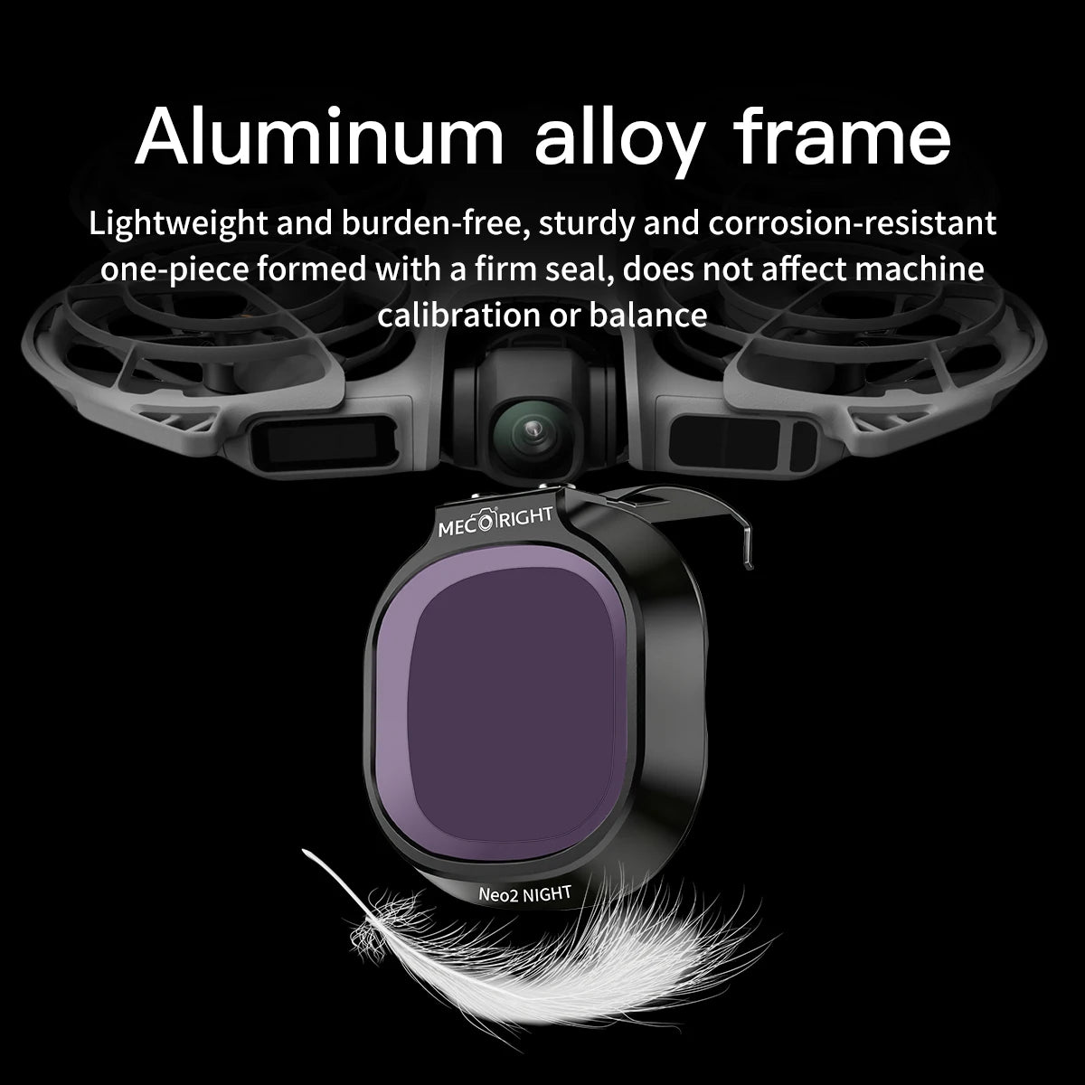 Mecoright Professional Camera Lens Filters Set for DJI NEO 2 Drone - ND/CPL Polarizers/UV/Black Mist/Anti-Light Pollution Filter
