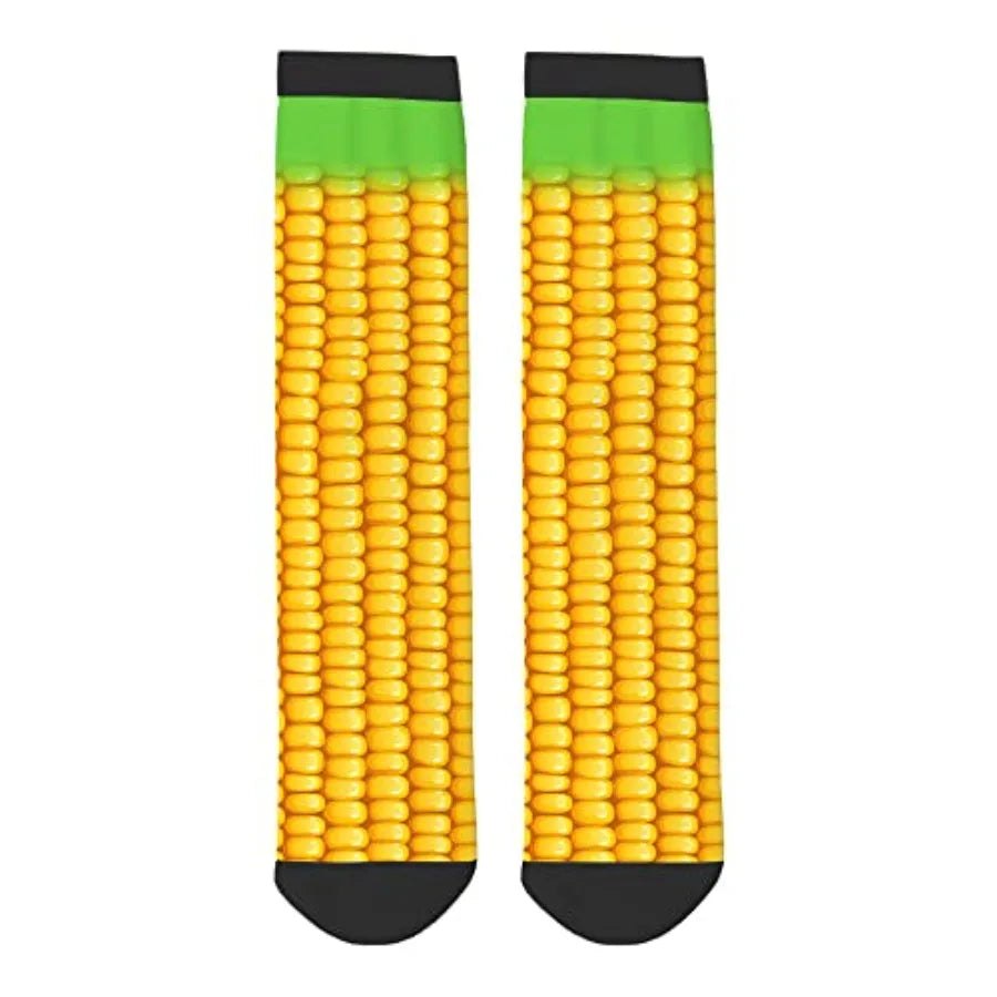 AOYEGO Funny Socks Health Curve Novelty Casual Crew Socks Contrast Color Design for Women Men Gift
