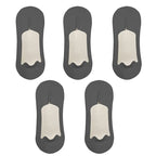 5pairs Men's Socks Cotton Breathable Summer Ultra-thin No Show Ice Silk Sock Silicone Non-slip Bottom Absorb Sweat Men Boat Sock