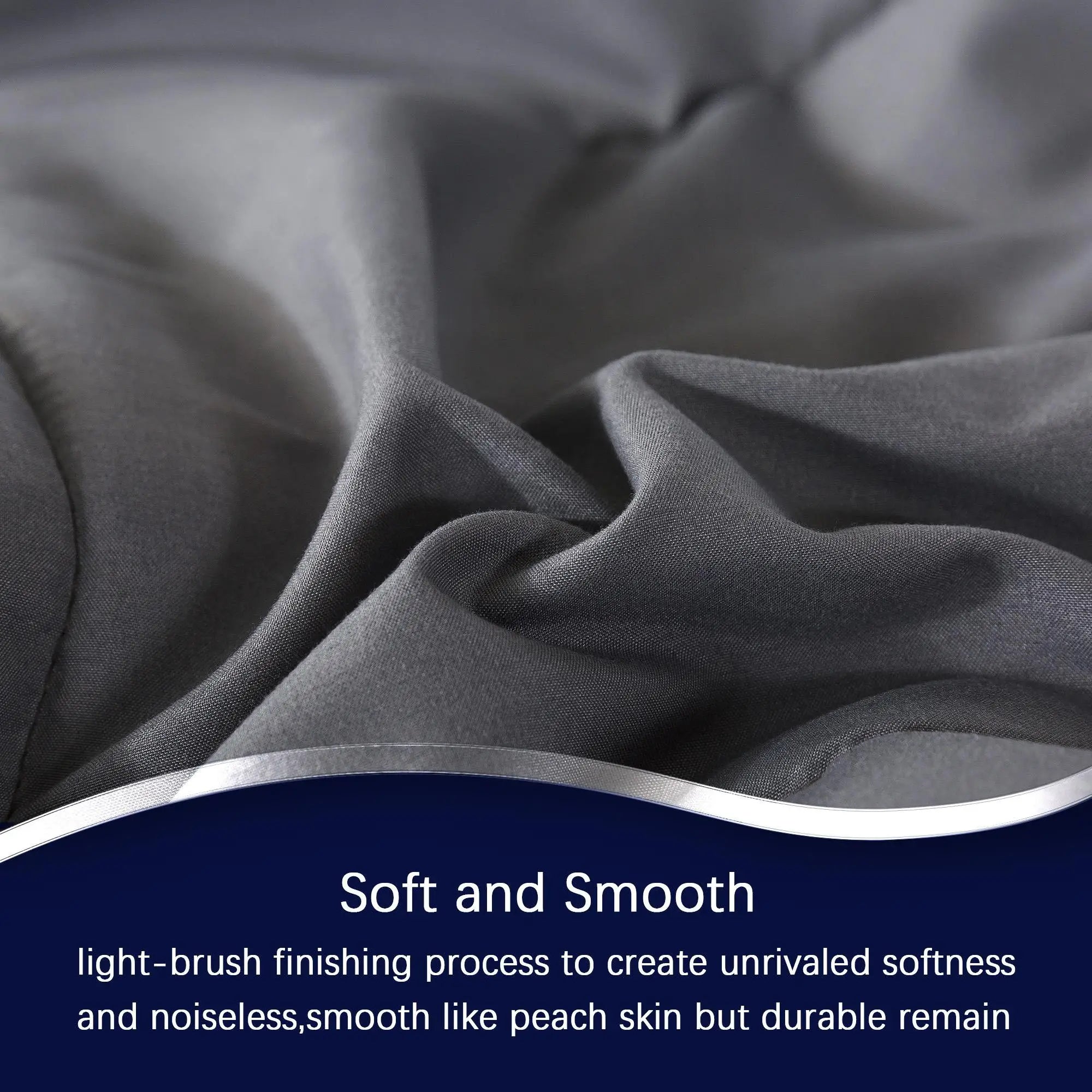 All Season Lightweight Comforter Set 3Pcs Soft Quilted Bedding Sets Box-Stitch Bed in a Bag Include 1 Comforter 2 Pillowcases Breathable Home Bedroom Textile Decor