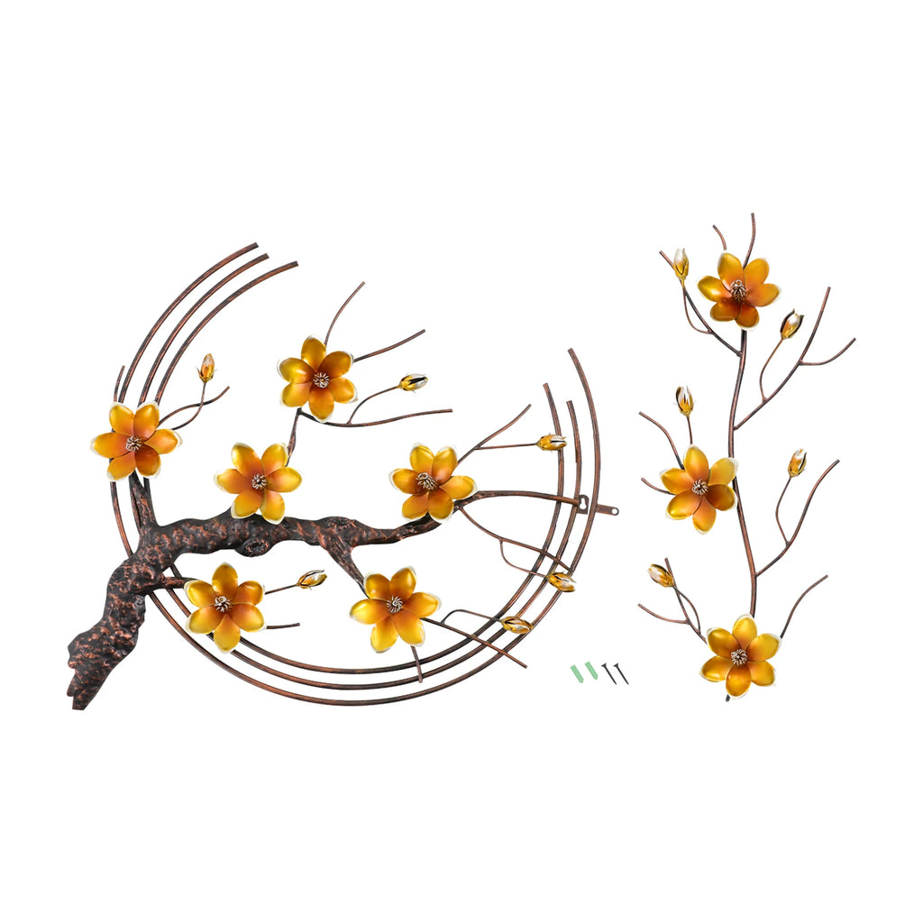51-inch Detachable Wall Decoration,135 x 63 cm Metal Wall Decor, Large Metal Wall Art Decor For Living Room, Wall Art Decor