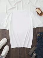 Plus Size - Plus Size - Plus-Size Casual Top With Short Sleeves And Floral Print, Suitable For Summer And Spring, Women'S Plus-Size Clothing,Breathable And Comfortable Short-Sleeved Round-Neck Top, Suitable For All Seasons, E