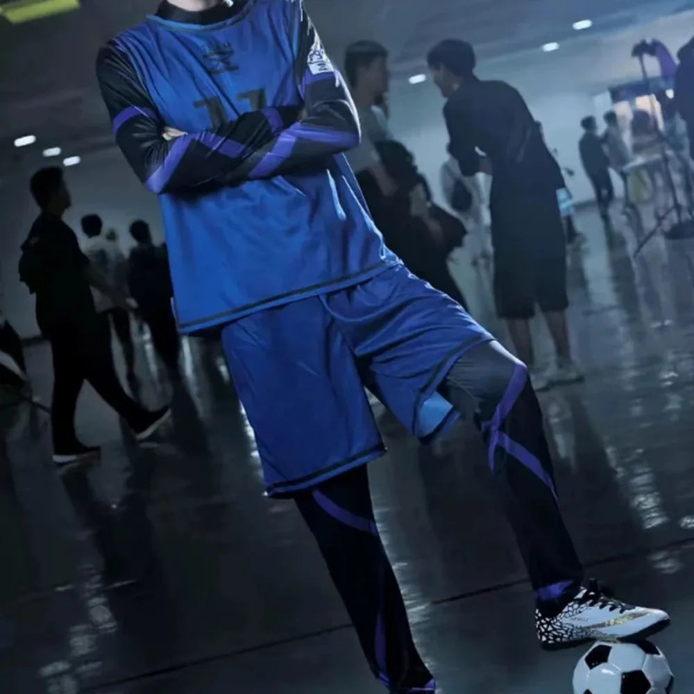 Blue Lock Cosplay Jersey No.11 Isagi Yoichi Bachira Meguru Chigiri Hyoma Kunigami Rensuke Football Uniform Costume