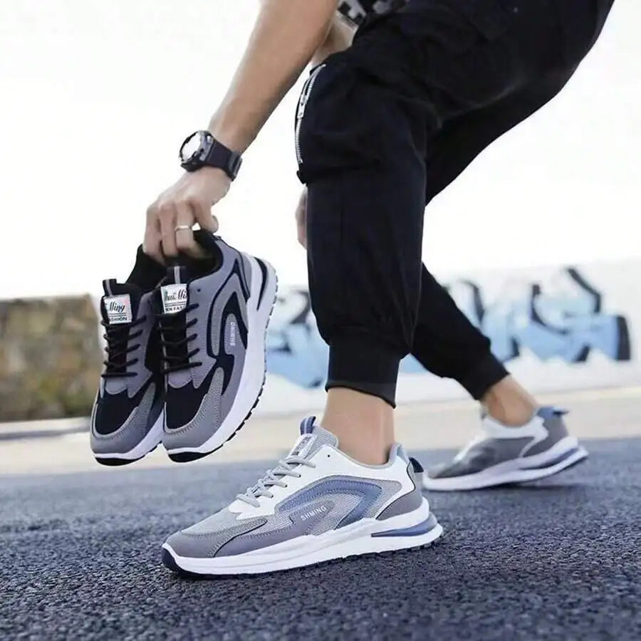 Breathable Mesh Non Slip Casual Sneakers Lightweight Running Shoes For Men Summer Outdoor