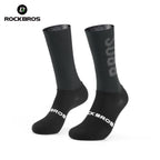 ROCKBROS Cycling Aero Socks Lightweight Elastic Breathable Socks Non-slip Shock Absorption Odorless Anti-bacterial Cycling Socks