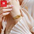 OLEVS 5501 Women Watch Fashion Tungsten Steel Brand Luxury Waterproof Watch Elegant Rose Gold Diamond Noble Women Quartz Watch