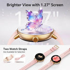 Smart Watch for Women: Activity Tracker, 40mm, Call & Fitness Features, 2 Bands, Pink