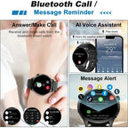 Waterproof Fitness Smartwatch with Answer Call, Pedometer, Sleep and Heart Rate Tracking for Men and Women