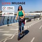 8.5'' Electric Scooter 350W Motor 36V 10.5Ah Battery 19mph Max Speed 21miles Max Range Smart APP Control Scooter Shock-absorbing Anti-skid Folding Waterproof E-Scooter for Adults