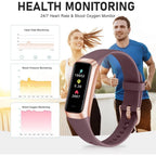 24/7 Heart Rate Monitor, Calorie and Sleep Tracker, 1.10" AMOLED Touch Screen Smartwatch for Men and Women