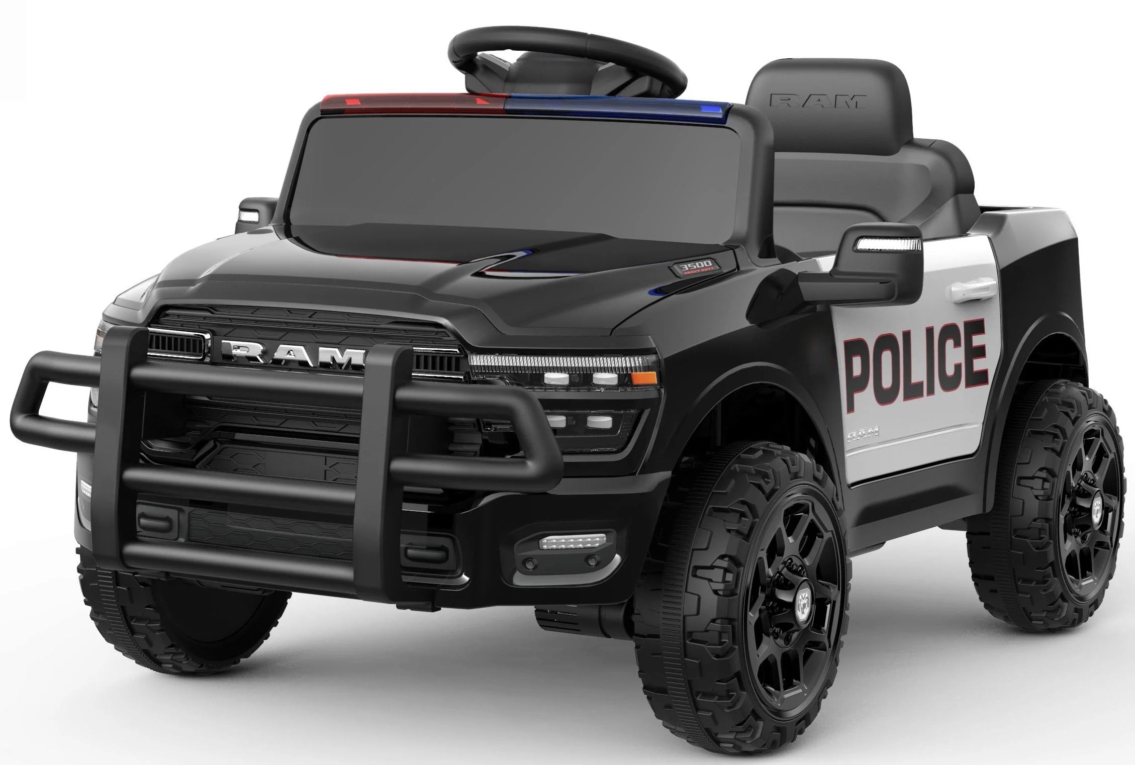 kids Ride On Cars, Licensed RAM 12V Electric Ride On Truck Car w/Remote Control, Electric Pickup Car for Toddlers, Spring Suspension, LED Lights, Music, Ride On Toys