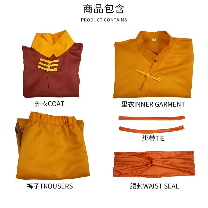 The Last Airbender Avatar Aang Cosplay Costume Jumpsuit Outfits Halloween Carnival Men Suit Clothes