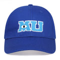 Monsters University Mike Wazowski MU Letter Embroidered Baseball Cap Fashionable Snapback Hat