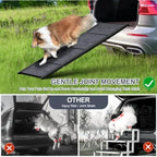 Dog Ramp for Car: 63 Long 17 Wide Portable Folding Ramp for Large Dogs, Non-Slip Rug Surface, SUV/Truck Use, Supports up to 250
