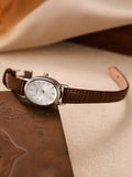 LIANDU LIANDU Vintage Fashion Minimalist Casual Women's Watch, Oval Case, PU Strap, Exquisite Small Dial, Elegant And Charming,