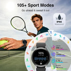 Smart Watch for Men: Dual Bands, 1.57" HD, Fitness Tracking, Waterproof, Bluetooth, Heart Rate, AI Assistant, Sports Modes