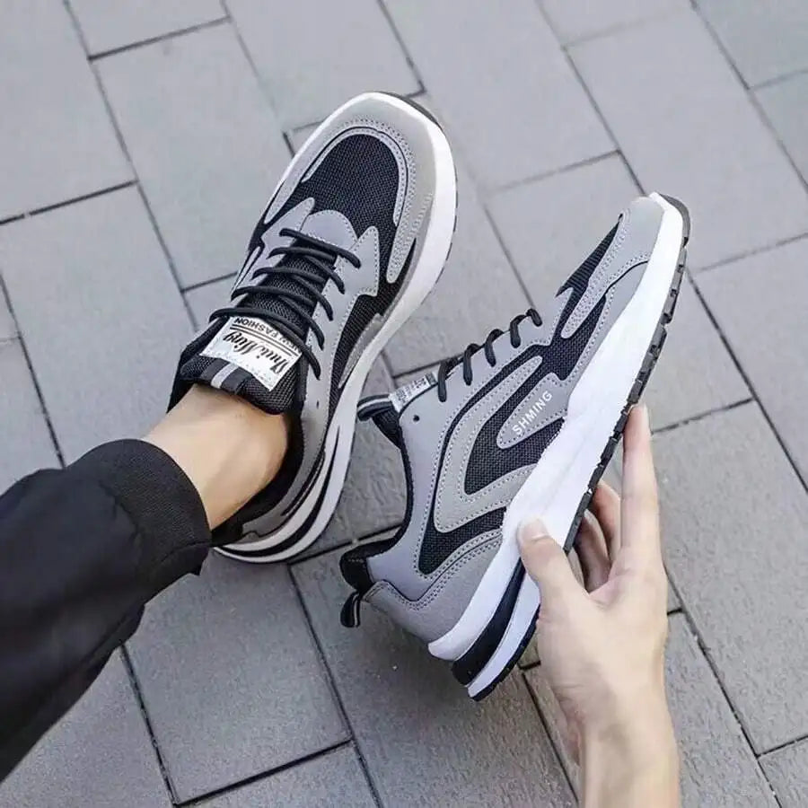 Breathable Mesh Non Slip Casual Sneakers Lightweight Running Shoes For Men Summer Outdoor