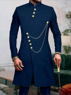 Men's fashion luxury two pendant chain dress two-piece set