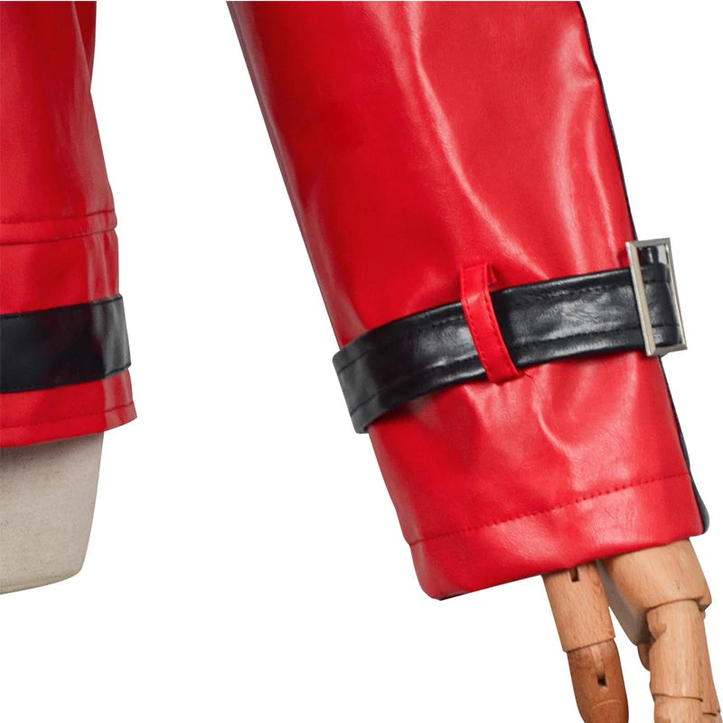 Halloween costume Jackson cosplay jacket imitator world dance king creator red and white leather jacket stage performance pa
