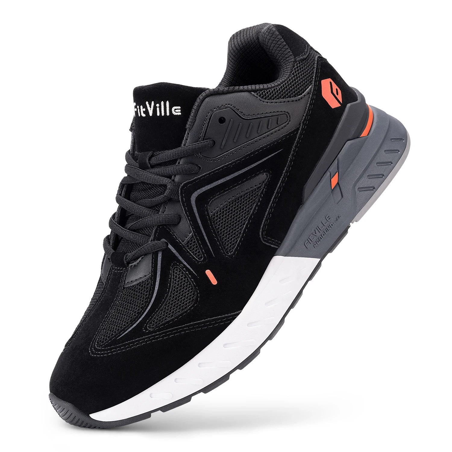 Fittington Walking Shoes For Men Extra Wide Man Shoes Large Size Non-slip Sport Sneakers For Flat Feet Heel Pain Relief