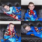 Super Soft Plush Throw Blanket 46x60 Inch for Kids, Cozy Micro Raschel Blanket for Couch