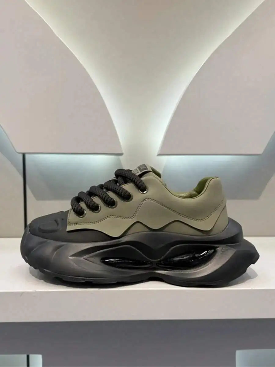 Breathable Lightweight Elevator Sneakers, Fashion Thick Sole Casual Outdoor Heightening Walking Shoes for Men Daily Use