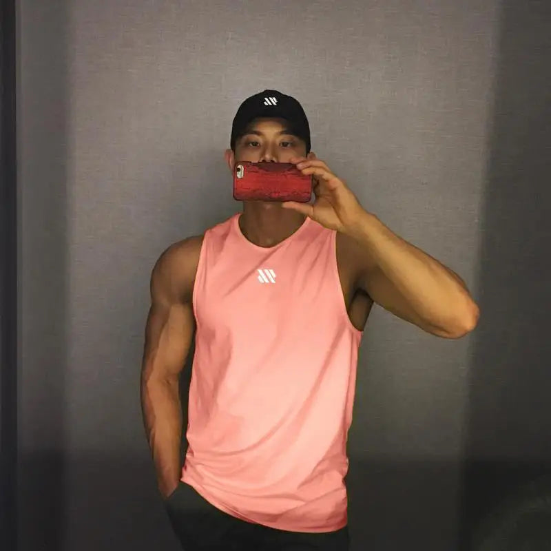 Gitf Men Bodybuilding Tank Tops Gym Workout Fitness Sleeveless Shirt Running Clothing Stringer Singlet Summer Casual Vest