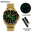 TOPHILL 43mm Men's Diving Watch NH34 GMT Automatic BGW9 C3 Luminous Quick Adjust Bracelet 300M Waterproof Sapphire Luxury TD012G