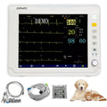 Portable Veterinary Monitor 6 Parameter, 12.1" LCD Big Screen Vet Patient for Pet Dogs Cats Animal Clinic