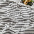 100% Cotton Muslin Blanket Breathable & Lightweight for Couch Bed, Holiday Gift, Machine Washable Cooling Summer Blanket for Hot Sleepers Multipurpose for Picnic Trip Gift for Mom