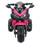 Kids Motorcycle Ride-On Motorcycle 3-Wheels Battery Powered Motorbike  Rechargeable 12 V kids  ride on toy with PU seat Training  Wheels/manual throttle/ drive by hand /Lighting  wheels