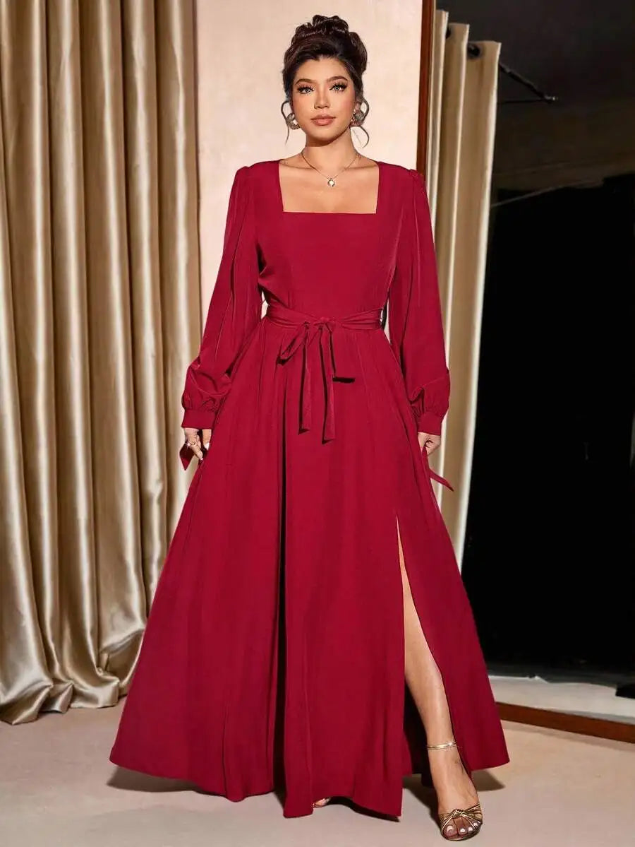 Plus Size Women Fall Dress For Christmas Halloween Occasion