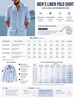 Mens Linen Stand Collar Long Sleeve Button-Up Shirt Loose Breathable Casual Beach Vacation Wear