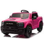 24V 160W Kids Ride on Electric Truck with Parent Remote Control Suspension LED Lights Bluetooth Music Storage for Kids Pink