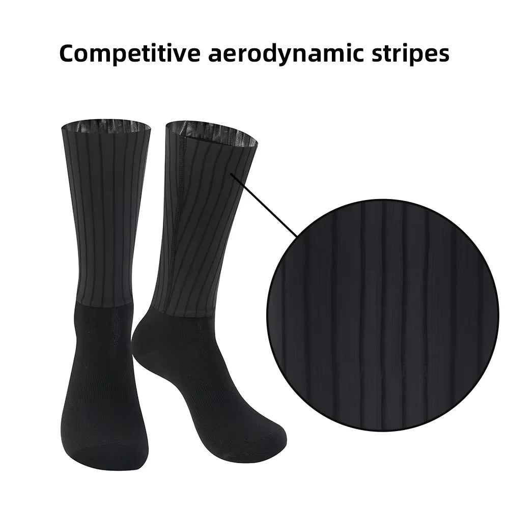 YKYWBIKE Aero Cycling Socks Unisex Aerodynamic Professional Team Race Pro Breathable Anti Slip Road Bike MTB Bicycle Socks