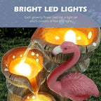5-Tier LED Lighted Outdoor/Indoor Floor Standing Water Fountain for Patio, Garden, Home Decor