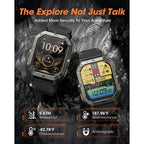 Call & Fitness Tracking Watches for Men, Compatible with Android/iPhone, Waterproof & Health/Sports Features