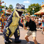 Cartoon Tyrannosaurus Rex Inflatable Costume Mascot Parade Adult Character Cosplay Animal Birthday Halloween Party Event Set