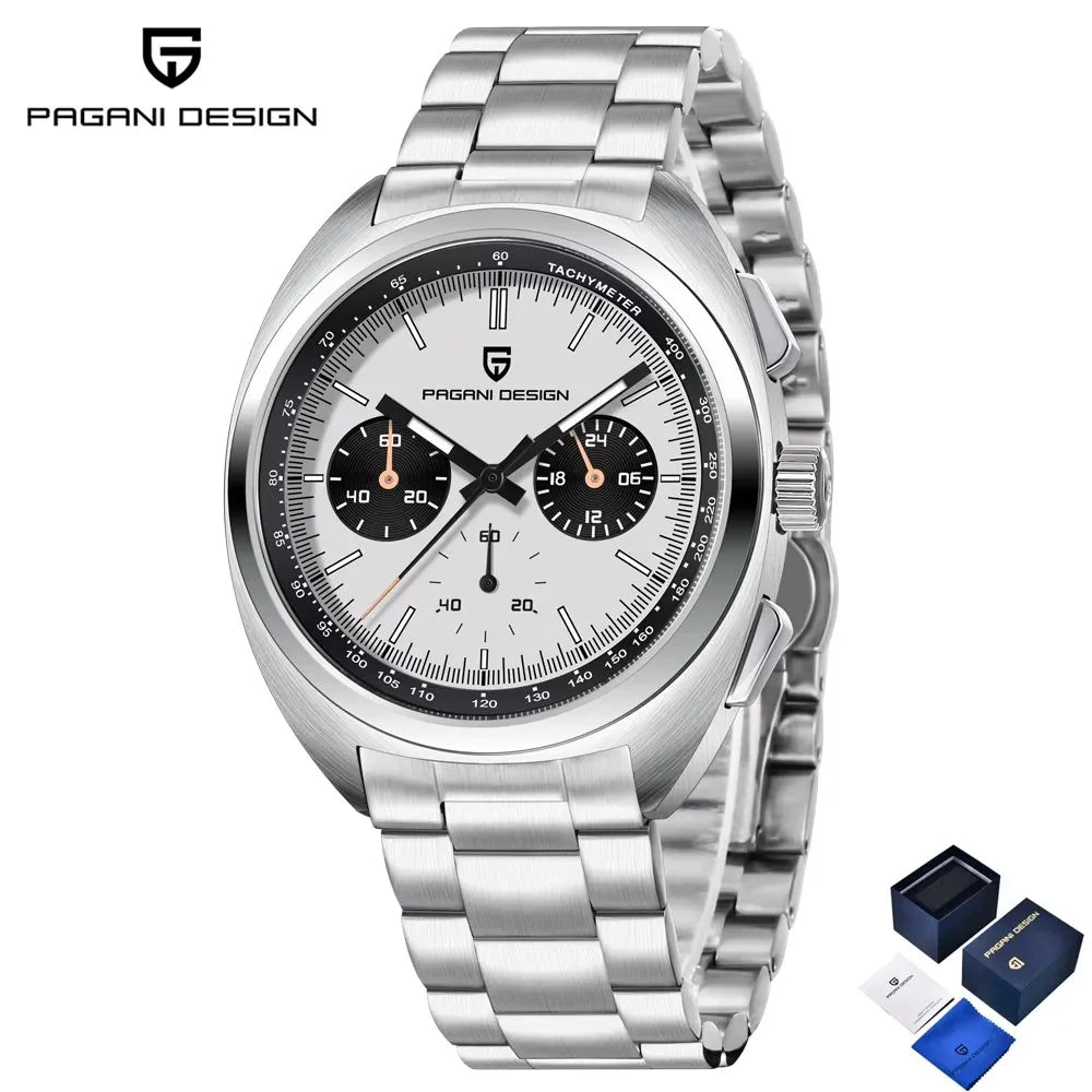2026 New PAGANI DESIGN Panda Men's Watches Quartz Wristwatches Chronograph Luxury Watch For Men AR Sapphire Luminous Waterproof