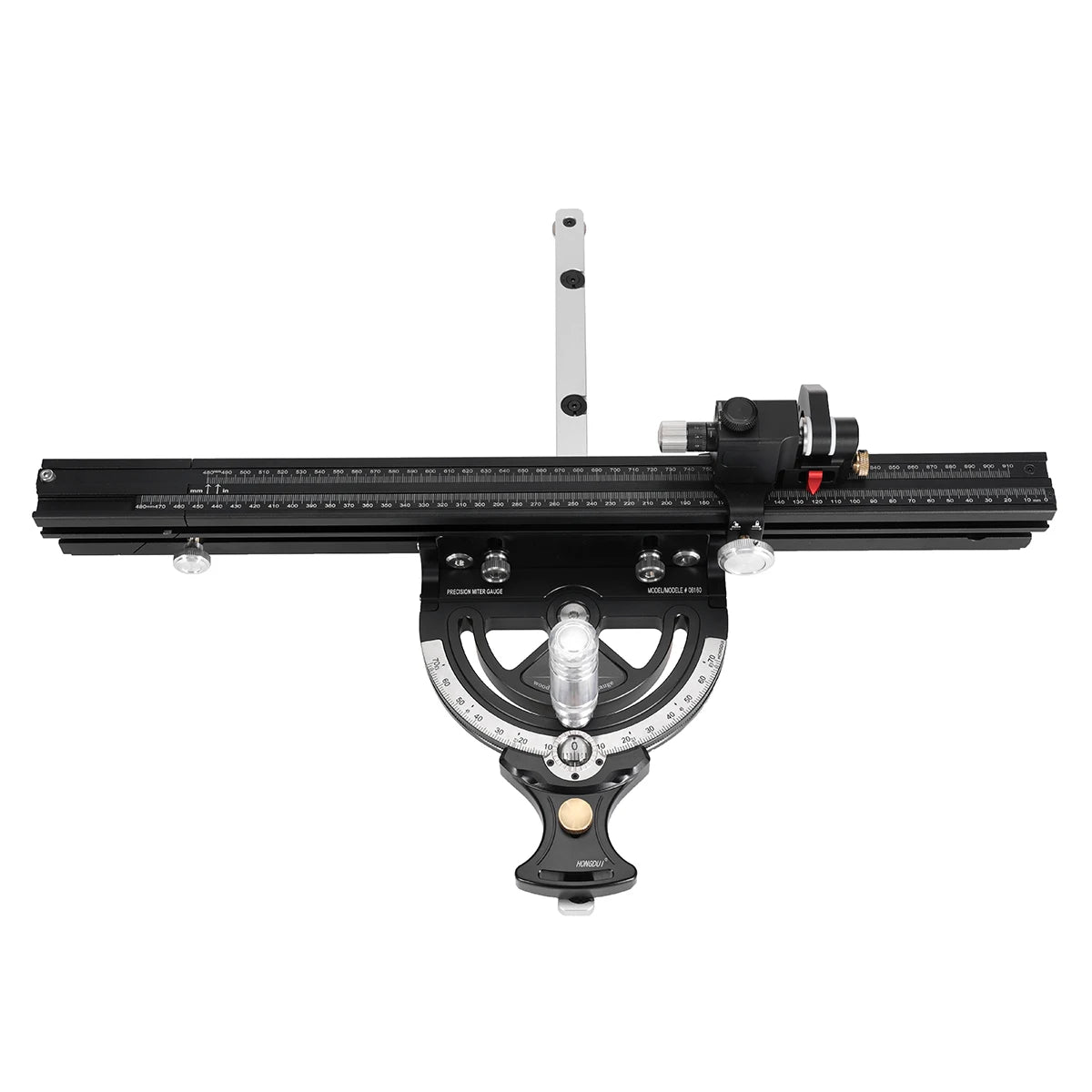 HONGDUI HD-MG21 0-70 Degree Miter Gauge with 850mm Extended Fence for Woodworking Table Saw Router Table Precision Angle Setting